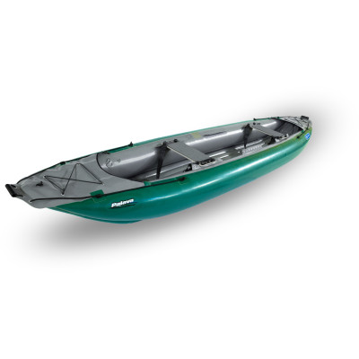 Piepūšams kanoe PALAVA tumši zaļš