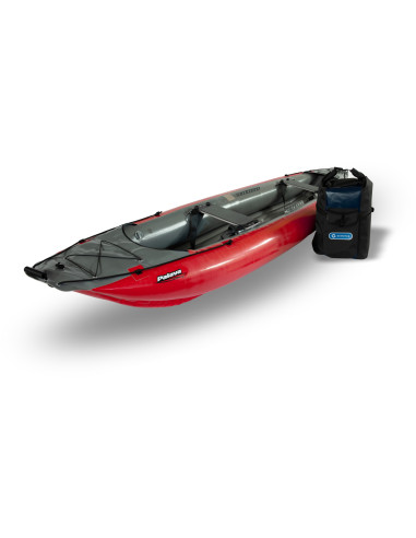 Inflatable canoe PALAVA red