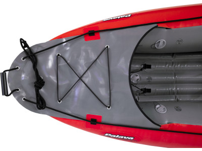 Inflatable canoe PALAVA red