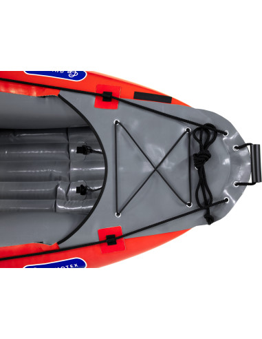 Inflatable canoe PALAVA red
