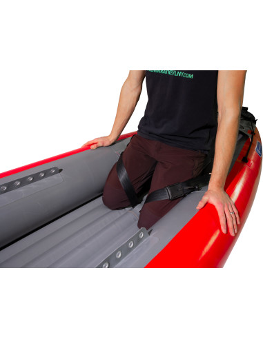 Inflatable canoe PALAVA red