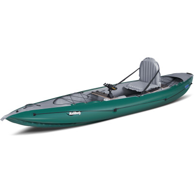 Inflatable fishing boat HALIBUT dark green