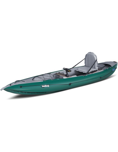 Inflatable fishing boat HALIBUT dark green