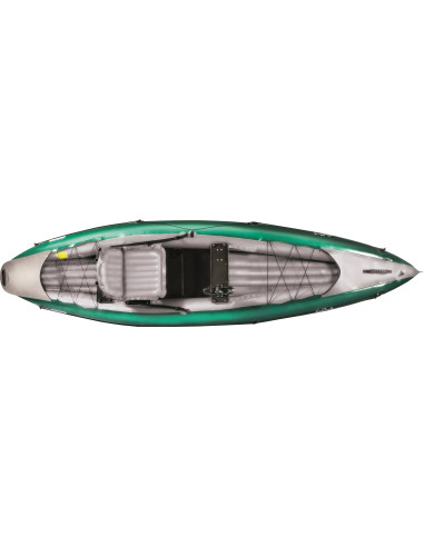 Inflatable fishing boat HALIBUT dark green