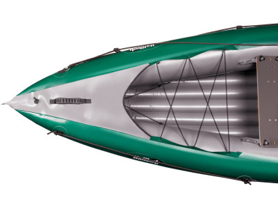 Inflatable fishing boat HALIBUT dark green