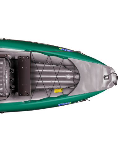 Inflatable fishing boat HALIBUT dark green