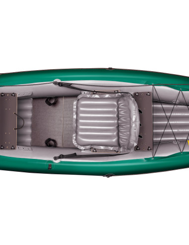 Inflatable fishing boat HALIBUT dark green