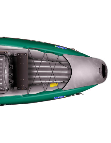 Inflatable fishing boat HALIBUT dark green