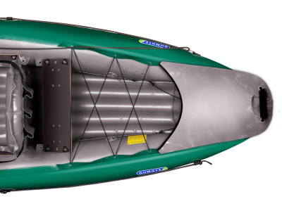 Inflatable fishing boat HALIBUT dark green