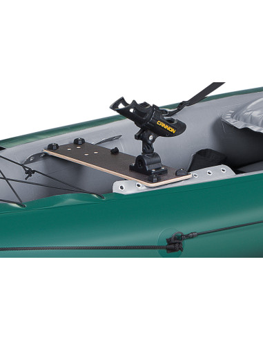 Inflatable fishing boat HALIBUT dark green