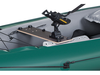Inflatable fishing boat HALIBUT dark green