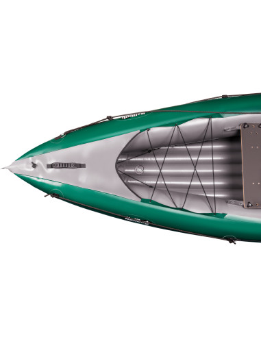 Inflatable fishing boat HALIBUT dark green