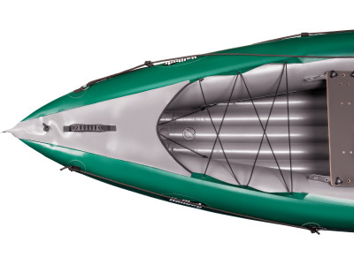 Inflatable fishing boat HALIBUT dark green