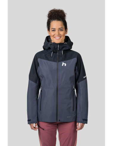 Ladies alpine trekking jacket ABIGAIL india ink / anthracite