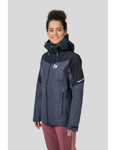 Ladies alpine trekking jacket ABIGAIL india ink / anthracite