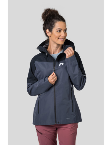 Ladies alpine trekking jacket ABIGAIL india ink / anthracite