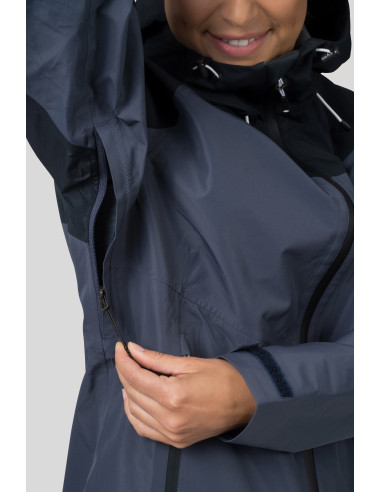 Ladies alpine trekking jacket ABIGAIL india ink / anthracite