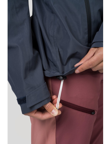 Sieviešu kalnu pārgājienu jaka ABIGAIL Indijas tinte / antracīta pelēks