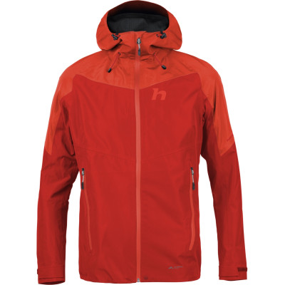 Ladies alpine trekking jacket ABIGAIL molten lava / cherry tomato