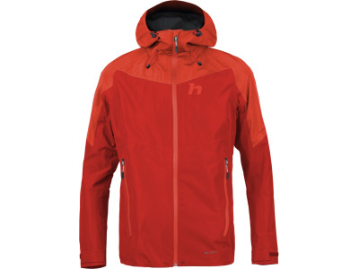 Ladies alpine trekking jacket ABIGAIL molten lava / cherry tomato