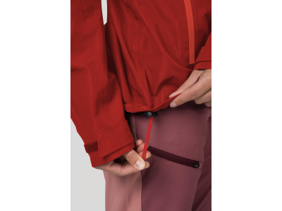Ladies alpine trekking jacket ABIGAIL molten lava / cherry tomato