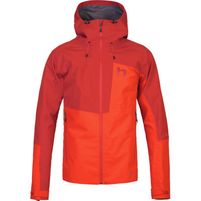 Mens mountaineering jacket ALAGAN cherry tomato / molten lava II