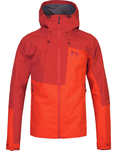 Mens mountaineering jacket ALAGAN cherry tomato / molten lava II