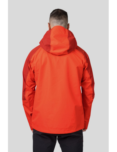 Mens mountaineering jacket ALAGAN cherry tomato / molten lava II
