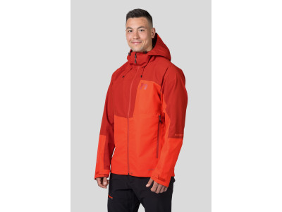 Mens mountaineering jacket ALAGAN cherry tomato / molten lava II