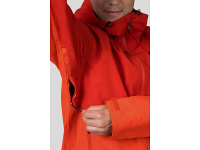 Mens mountaineering jacket ALAGAN cherry tomato / molten lava II