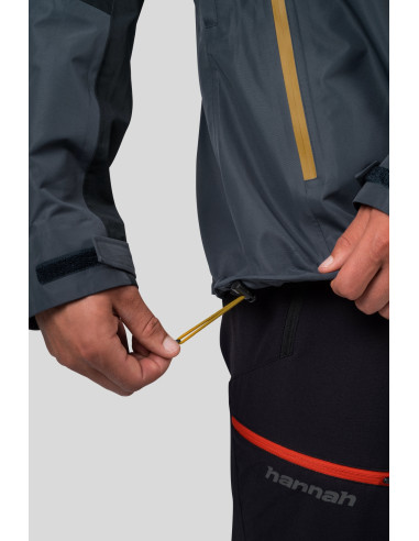 Mens mountaineering jacket ALAGAN india ink / anthracite