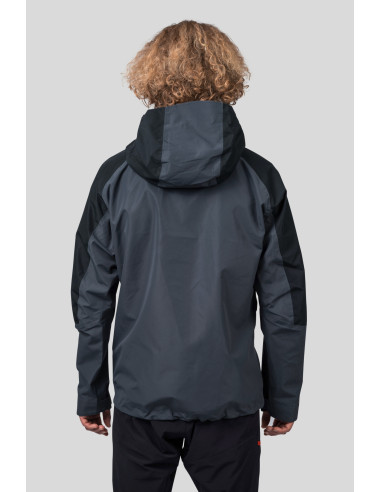 Mens mountaineering jacket ALAGAN india ink / anthracite