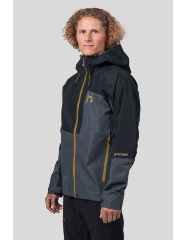 Mens mountaineering jacket ALAGAN india ink / anthracite