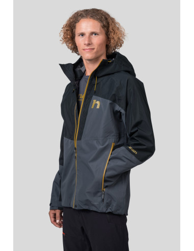 Mens mountaineering jacket ALAGAN india ink / anthracite