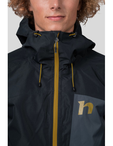 Mens mountaineering jacket ALAGAN india ink / anthracite