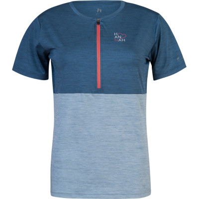 Ladies cycling short sleeve T-shirt BERRY india ink mel / pearl blue mel