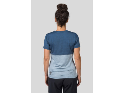 Ladies cycling short sleeve T-shirt BERRY india ink mel / pearl blue mel