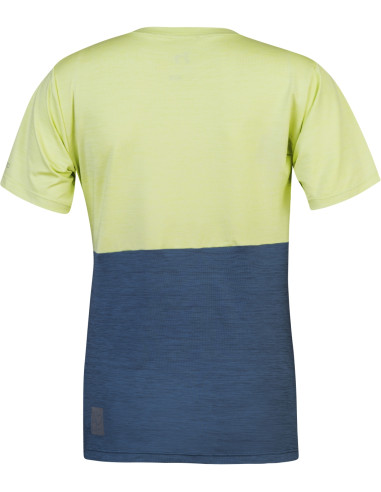 Ladies cycling short sleeve T-shirt BERRY sunny lime mel / india ink mel