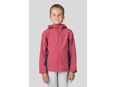 Kids hiking jacket CAPRA JR baroque rose / india ink