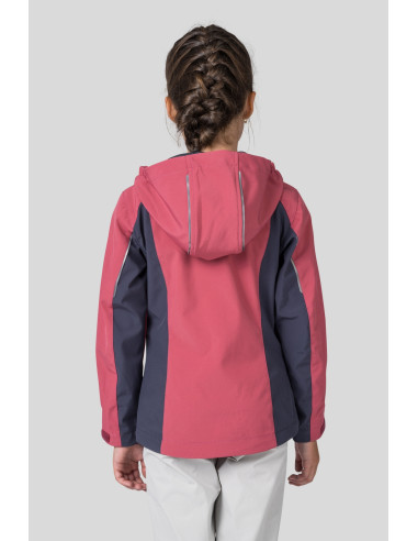 Kids hiking jacket CAPRA JR baroque rose / india ink