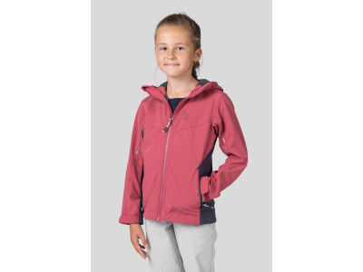 Kids hiking jacket CAPRA JR baroque rose / india ink