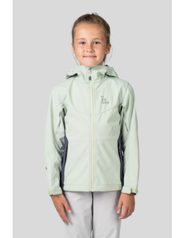 Kids hiking jacket CAPRA JR bok choy / india ink