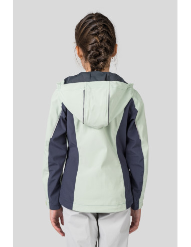 Kids hiking jacket CAPRA JR bok choy / india ink