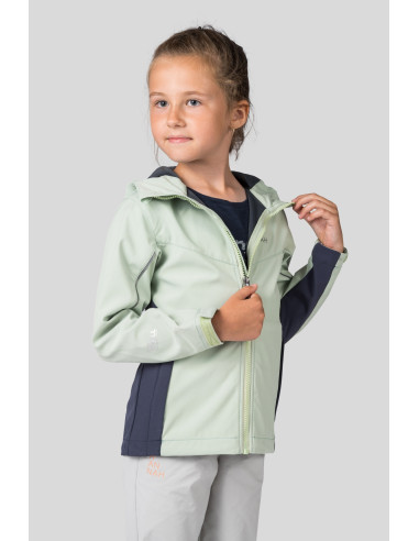 Kids hiking jacket CAPRA JR bok choy / india ink
