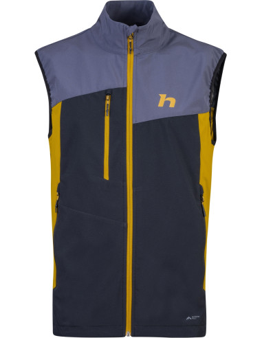 Mens vest CARSTEN VEST india ink / golden palm