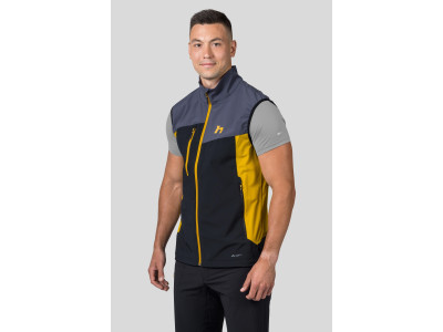 Mens vest CARSTEN VEST india ink / golden palm