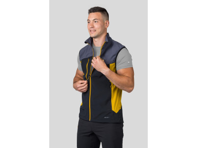 Mens vest CARSTEN VEST india ink / golden palm