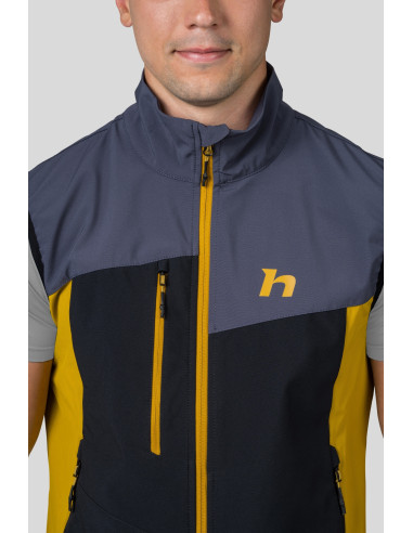 Mens vest CARSTEN VEST india ink / golden palm