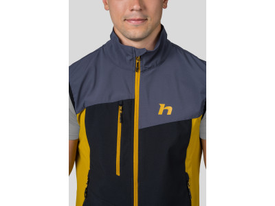 Mens vest CARSTEN VEST india ink / golden palm