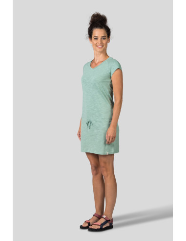 Ladies leisure time dress CATIA II smoke green